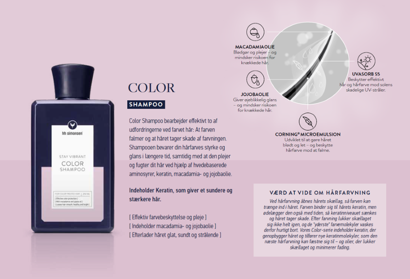 HH Simonsen Color Shampoo, 250 ml.